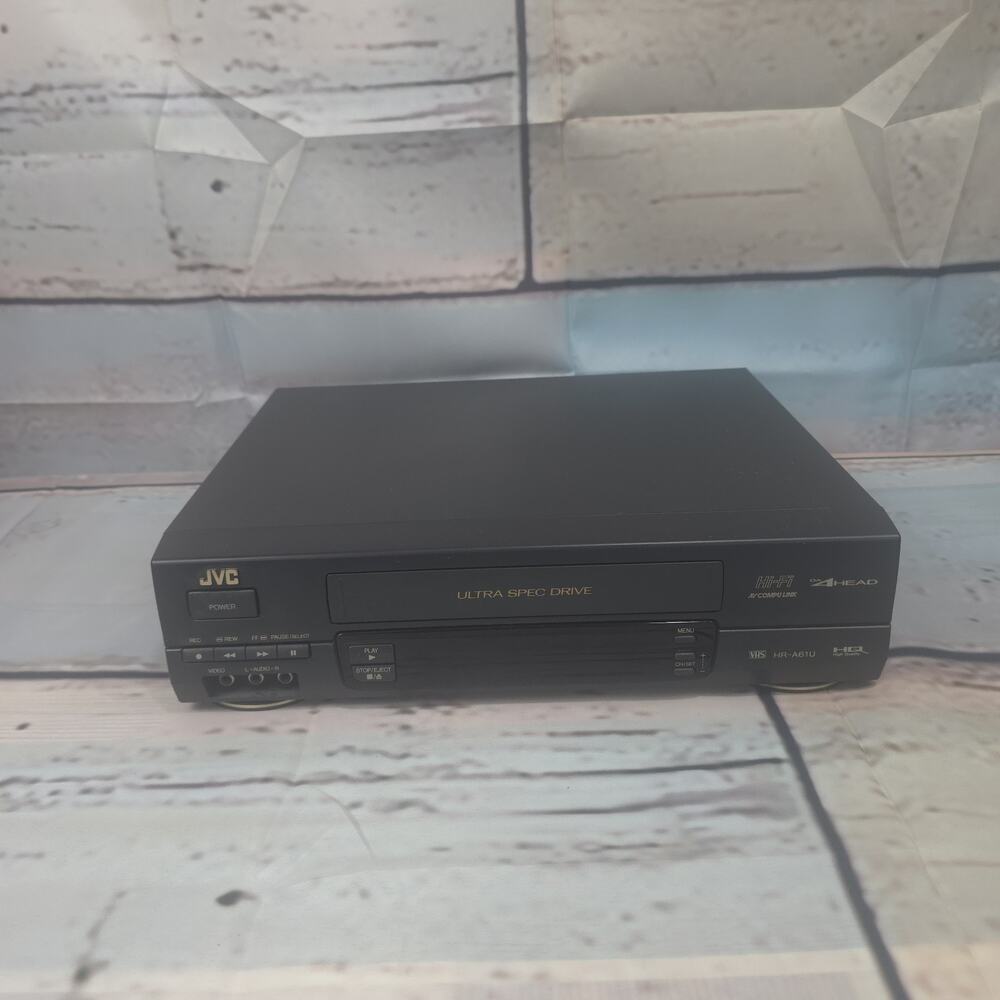 JVC HR-A61U 4-Head Hi-Fi VHS VCR Player Recorder Tested Works Vijay Cassette Pla